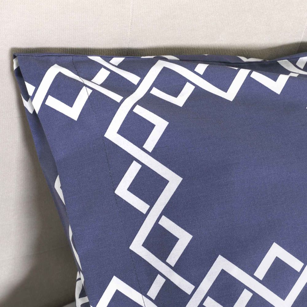 Σετ Παπλωματοθήκη Cannon Cotton Fresh 230X250 / Labyrinth Navy