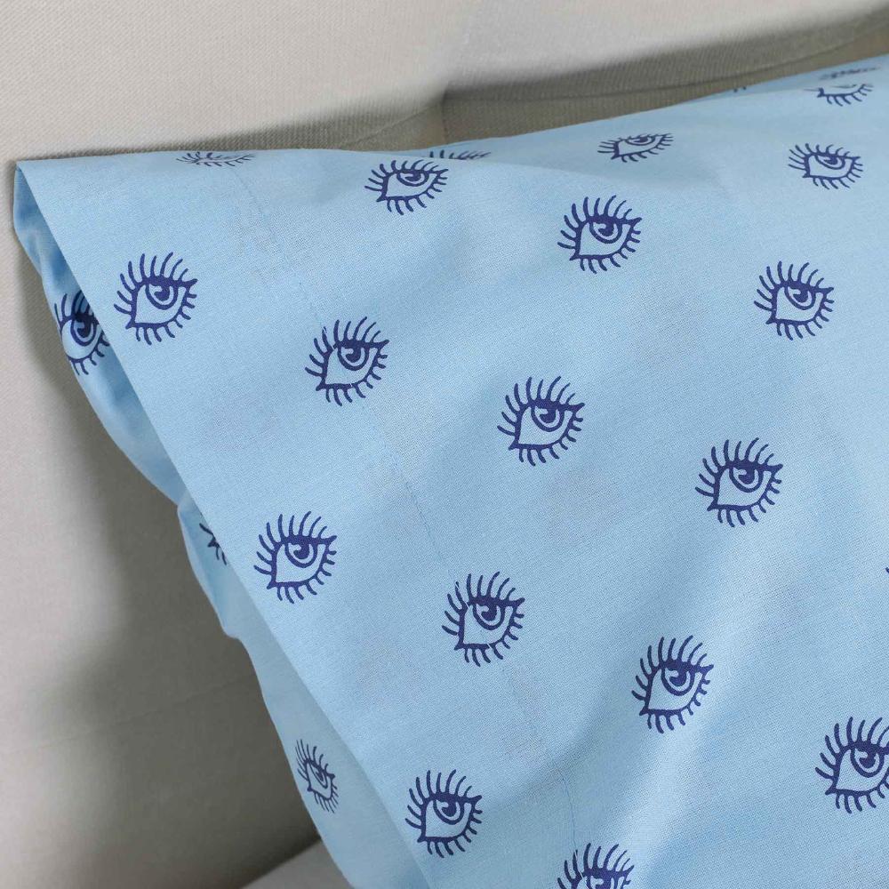 Σετ Παπλωματοθήκη Cannon Cotton Fresh 230X250 / Blue Eyes