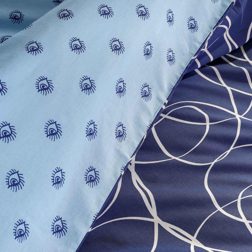 Σετ Παπλωματοθήκη Cannon Cotton Fresh 230X250 / Blue Eyes