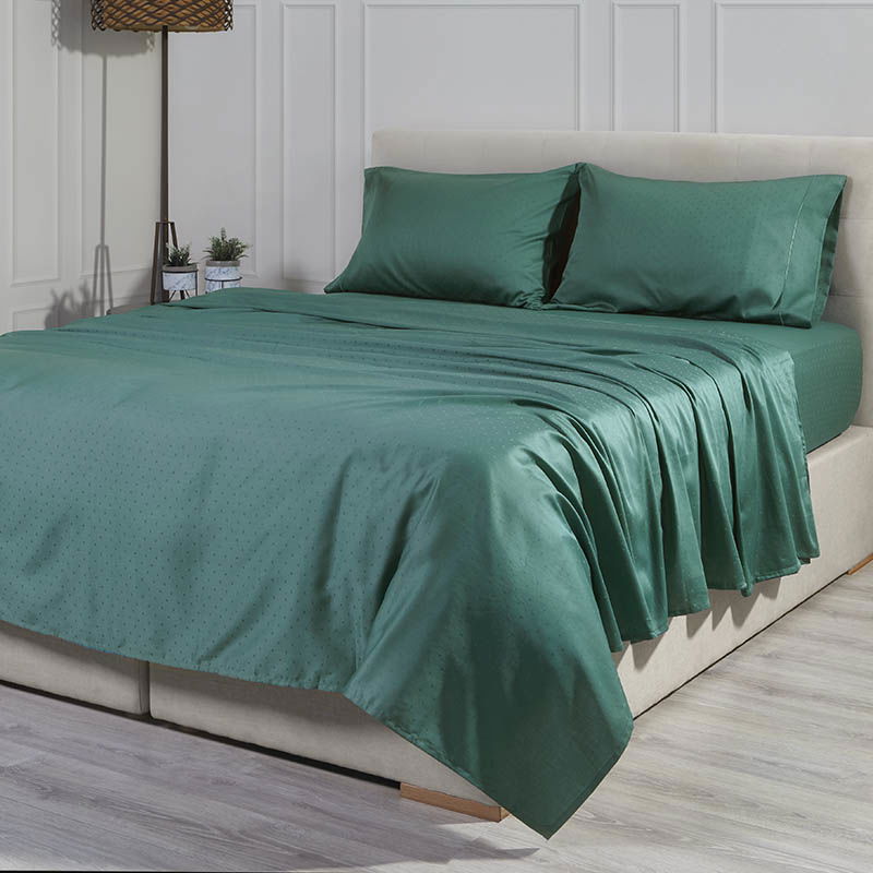 Μαξιλαροθήκες Σετ 2τμχ Cannon Imperial Dobby 200TC 52X92 / Green Blue State