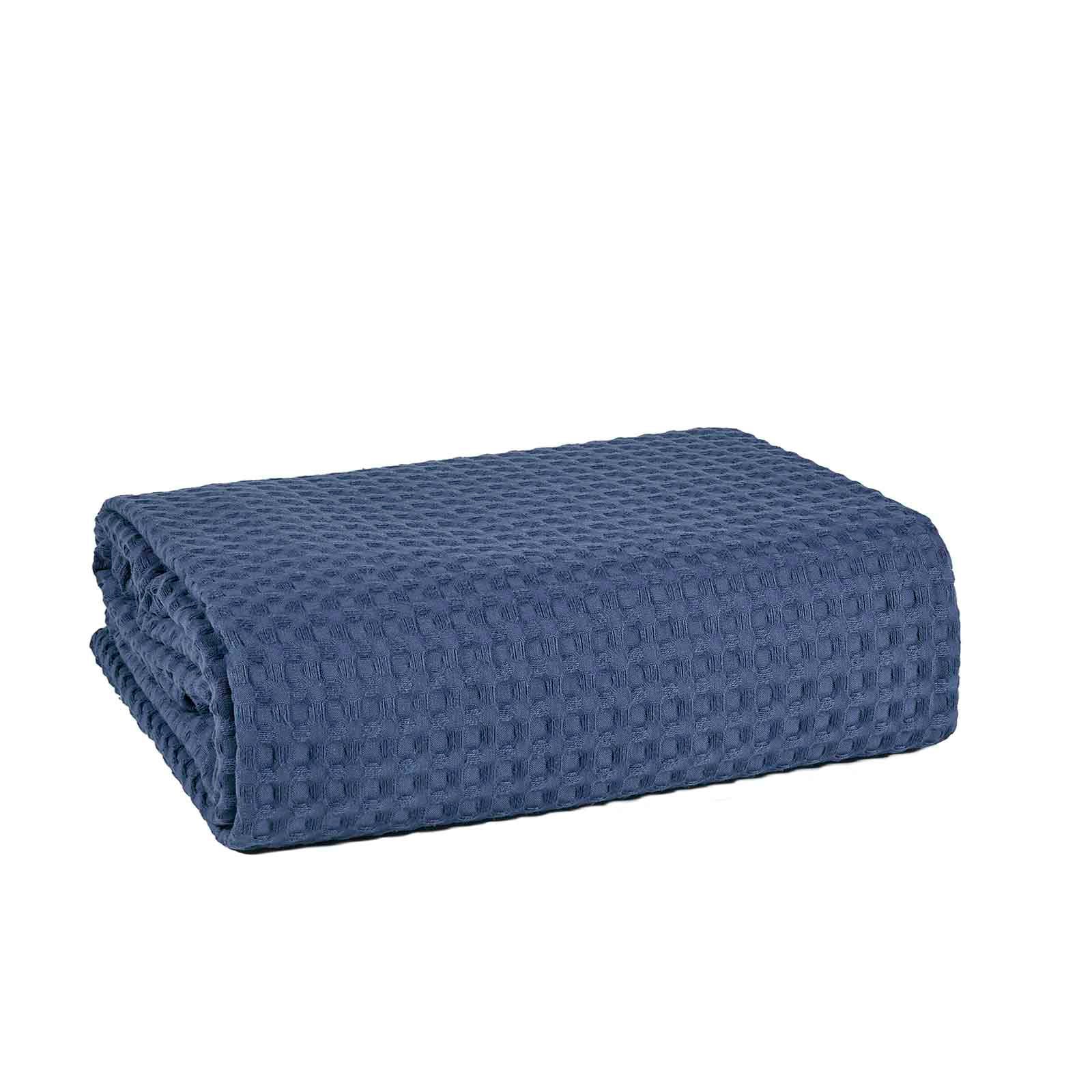 Κουβέρτα Πικέ Αιγαίον 250X240 / Federal Blue