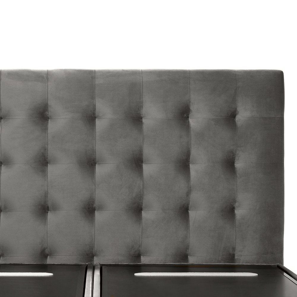 Κρεβάτι με Αποθηκευτικό Χώρο Hauz Nina Malcom 32 Anthracite / 140x200