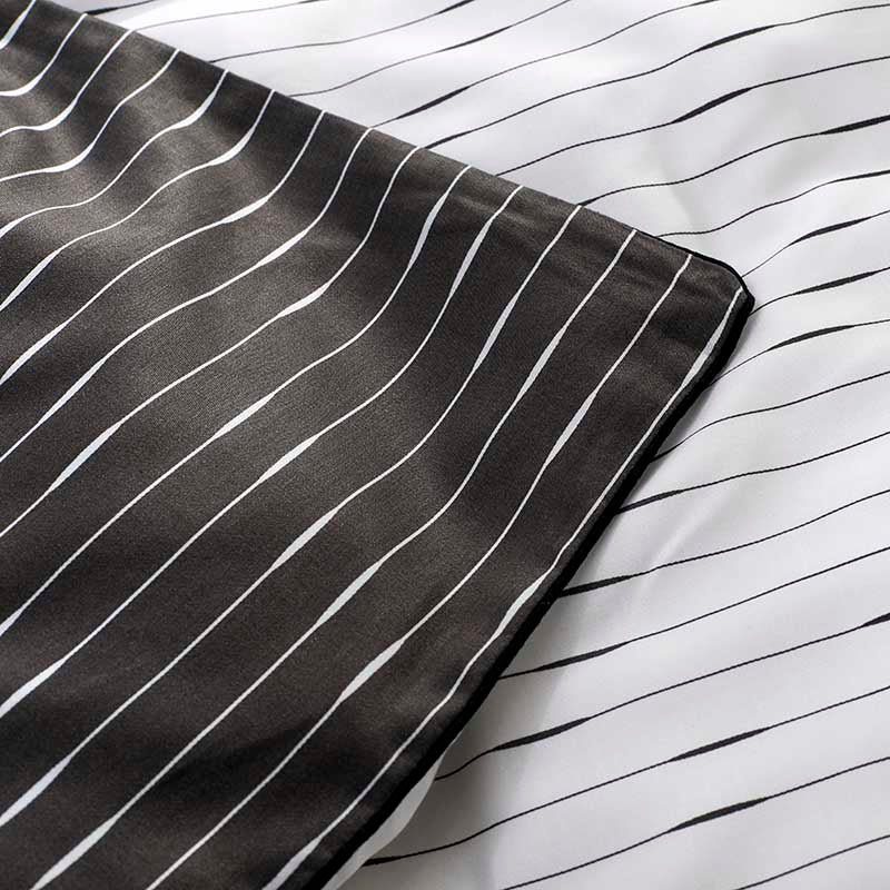 Σετ Παπλωματοθήκη Hauz Limited Edition Tencel 230X250 / Grey-white