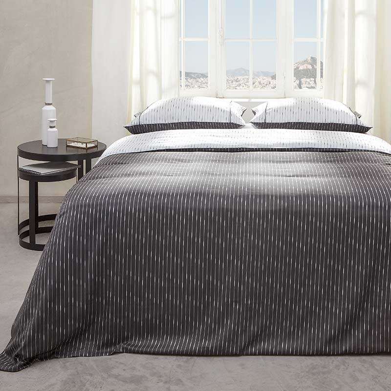 Σετ Παπλωματοθήκη Hauz Limited Edition Tencel 270X250 / Grey-white