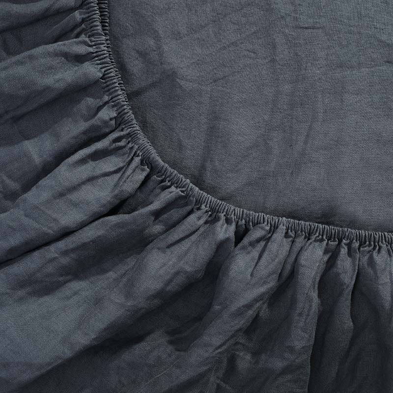 Σετ Διπλά Σεντόνια Hauz Limited Edition Linen 160X200+40 / Cement