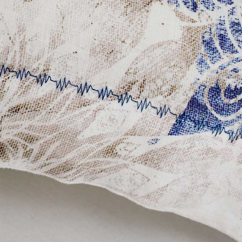 Σετ Παπλωματοθήκη Hauz Limited Edition Hemp 230X250 / Sky Blue-Ecru