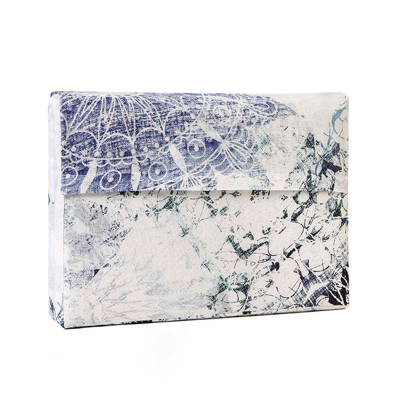 Σετ Παπλωματοθήκη Hauz Limited Edition Hemp 270X250 / Sky Blue-Ecru