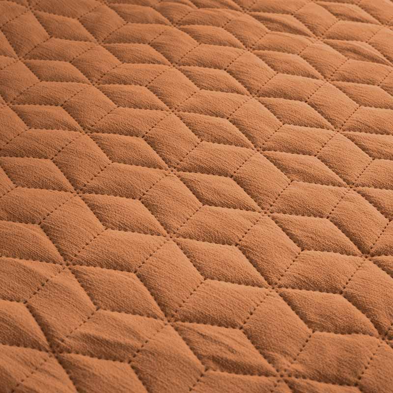 Μονόχρωμο Κουβερλί Chenille Πειραϊκή Πατραϊκή 230X250 / Caramel