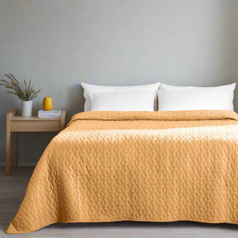 Μονόχρωμο Κουβερλί Chenille Πειραϊκή Πατραϊκή 230X250 / Pumpkin