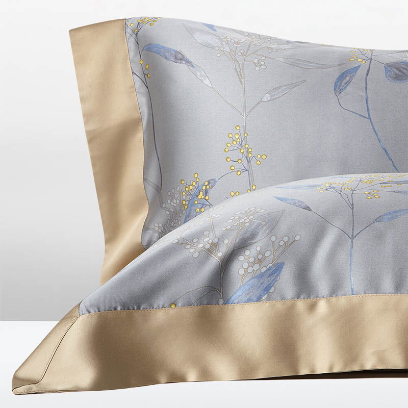 Σετ 2τμχ Εμπριμέ Μαξιλαροθήκες Charisma Tencel 52X78 / Sapphire Garden