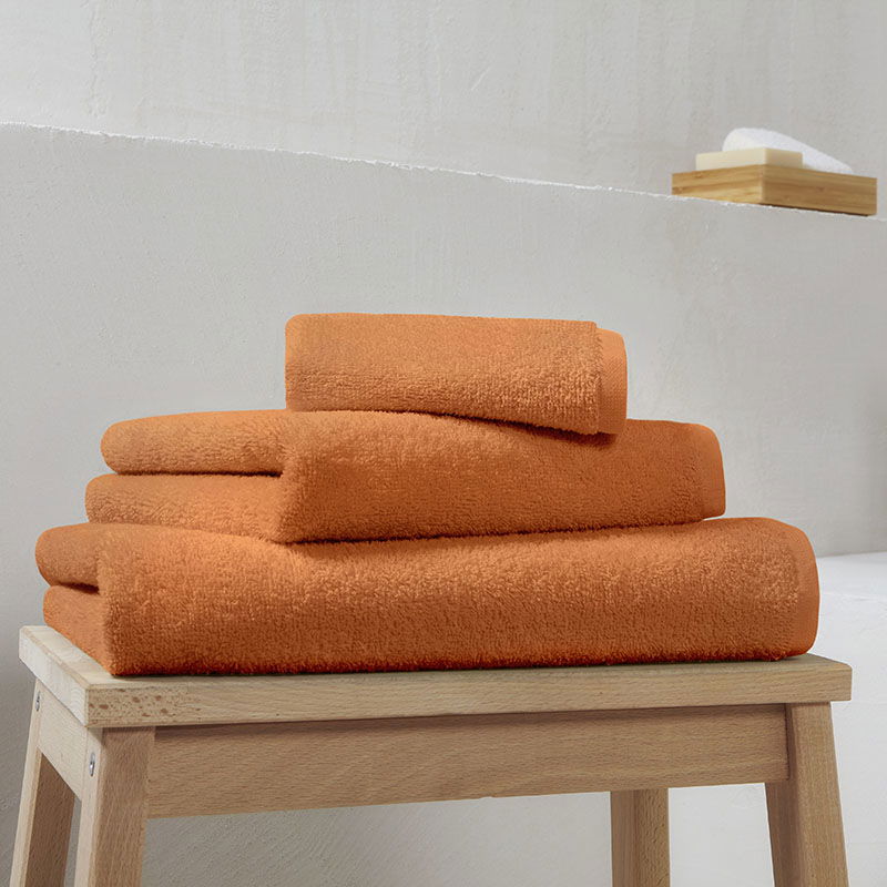 Σετ Πετσέτες Μπάνιου 3τμχ 440gsm 30X30+50X90+65X130 / Orange Ochre