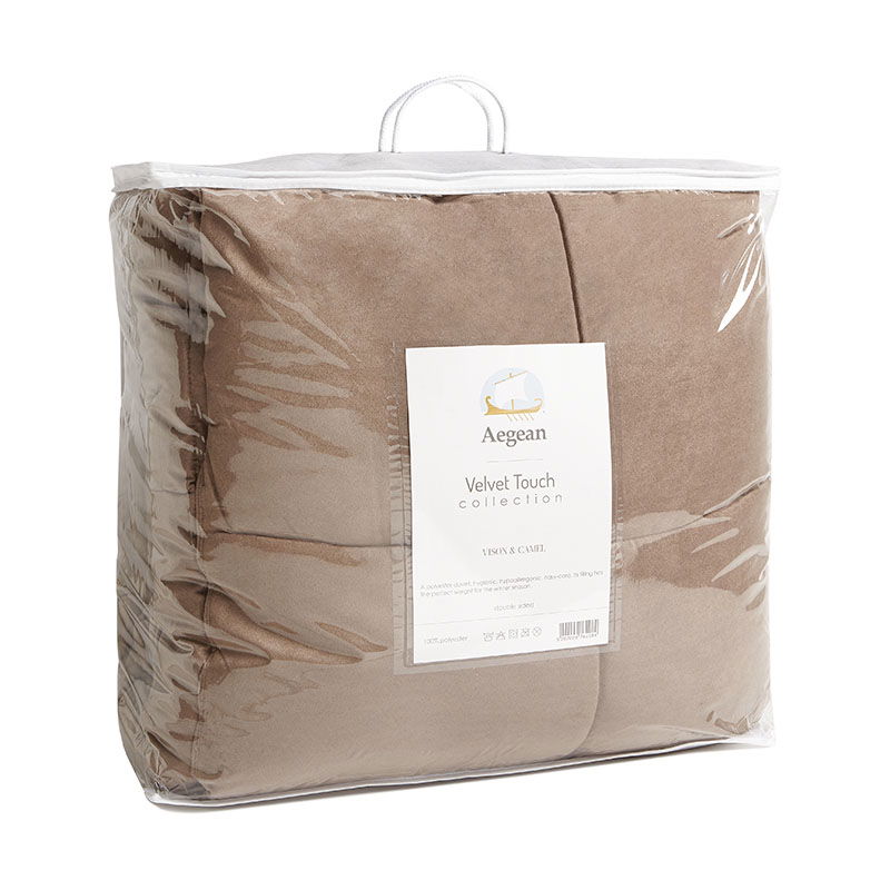 Πάπλωμα Διπλής Όψης Αιγαίον Velvet Touch 160X240 / Vision &amp; Camel