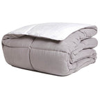 Πάπλωμα Διπλής Όψης Αιγαίον Velvet Touch 220X240 / Pearl Grey & White
