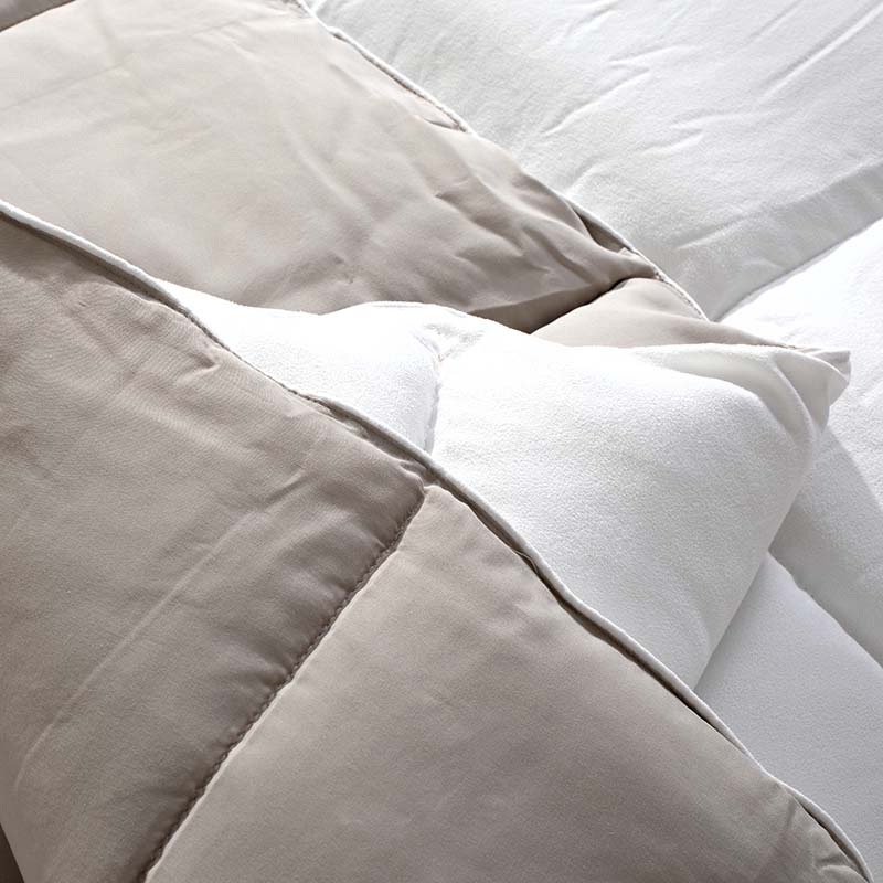 Πάπλωμα Διπλής Όψης Αιγαίον Velvet Touch 220X240 / Cream &amp; Beige