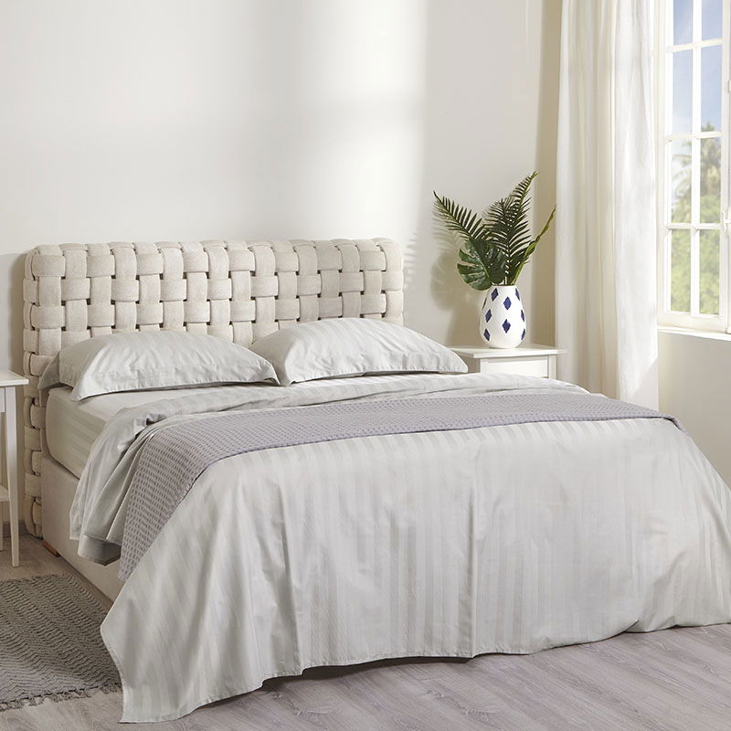 Σετ Σεντόνια Αιγαίον Jacquard Sateen 160X200+40 / Cloud