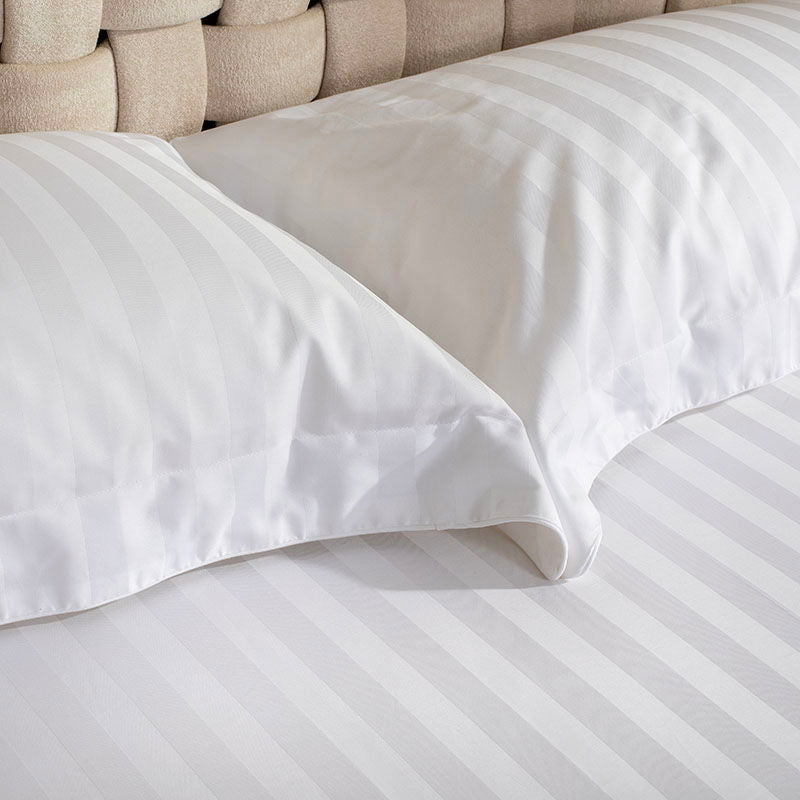 Σετ Σεντόνια Αιγαίον Jacquard Sateen 180X200+40 / White