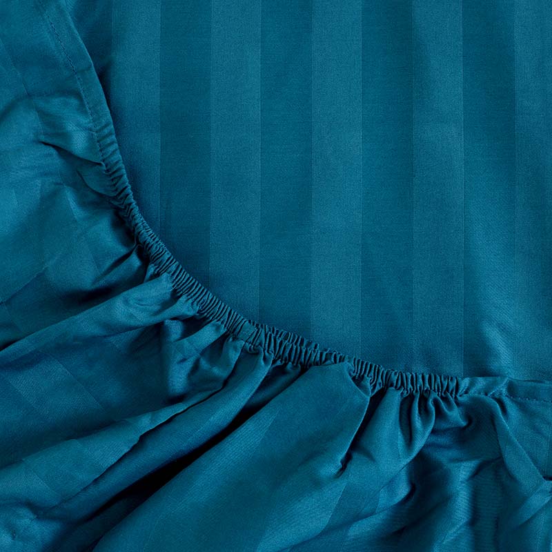 Σετ Σεντόνια Αιγαίον Jacquard Sateen 180X200+40 / Ocean