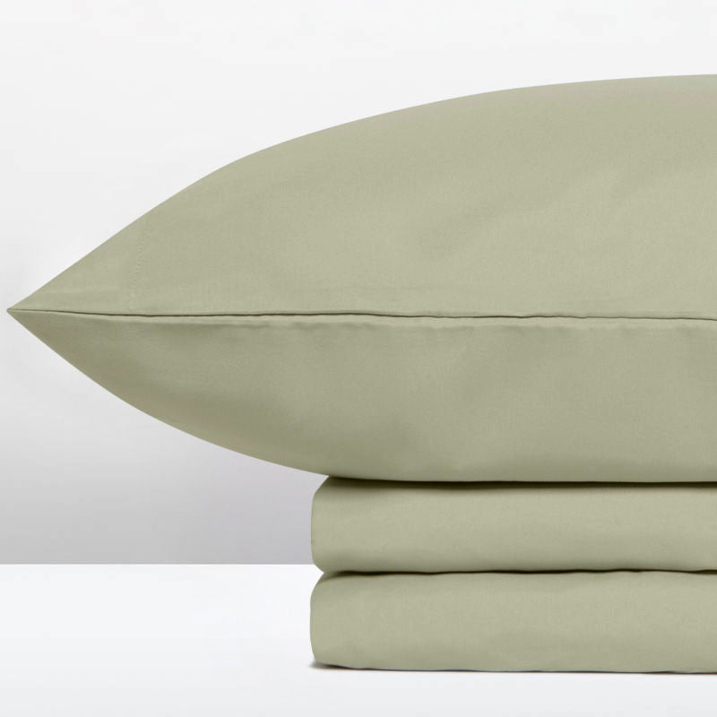 Σετ Σεντόνια με Λάστιχο Cannon Stonewashed 160X200+35 / Sage Green
