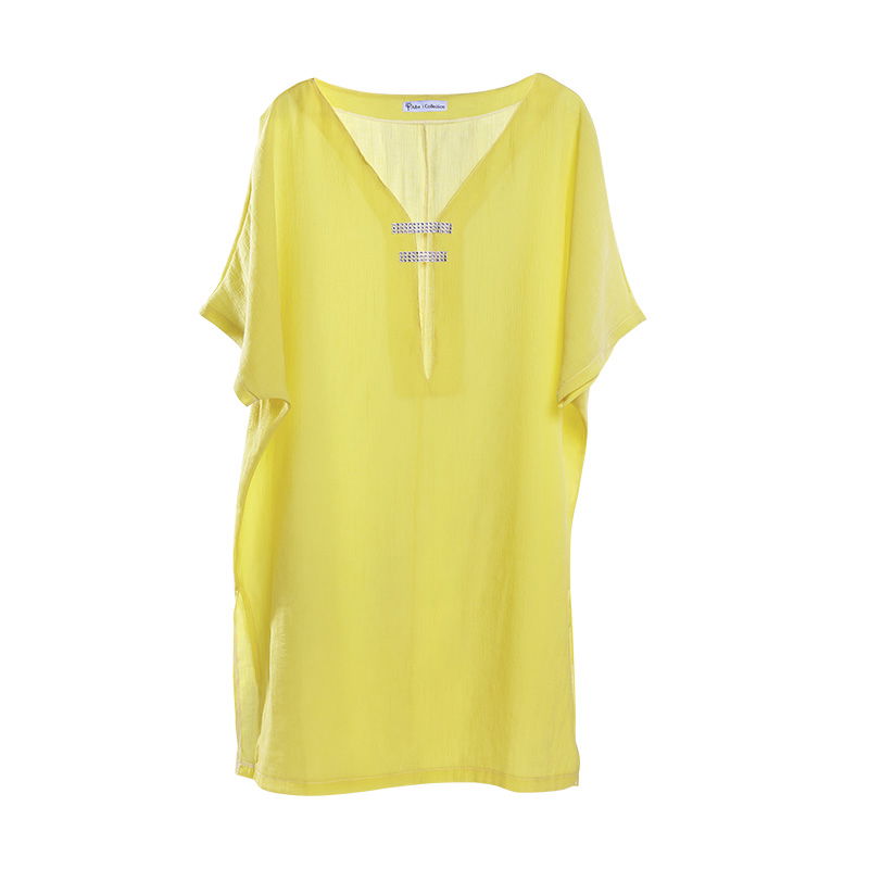 Καφτάνι Παραλίας Bed & Bath Alberi Collection ΟΝΕ SIZE / Yellow