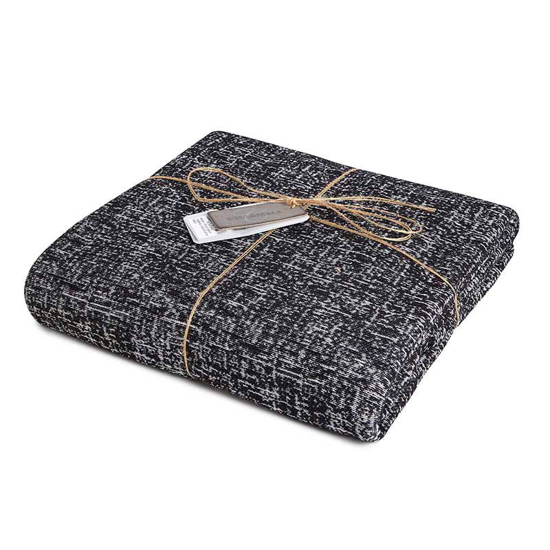 Ριχτάρι Charisma Cotton Solid / 180X230 / Black &amp; white