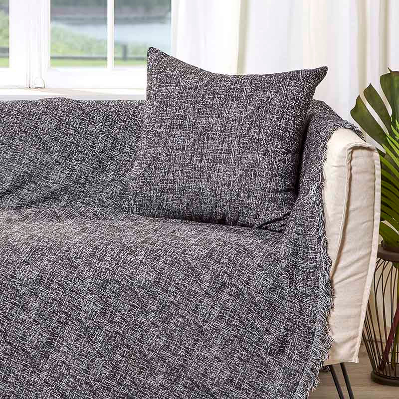 Ριχτάρι Charisma Cotton Solid / 180X300 / Anthracite