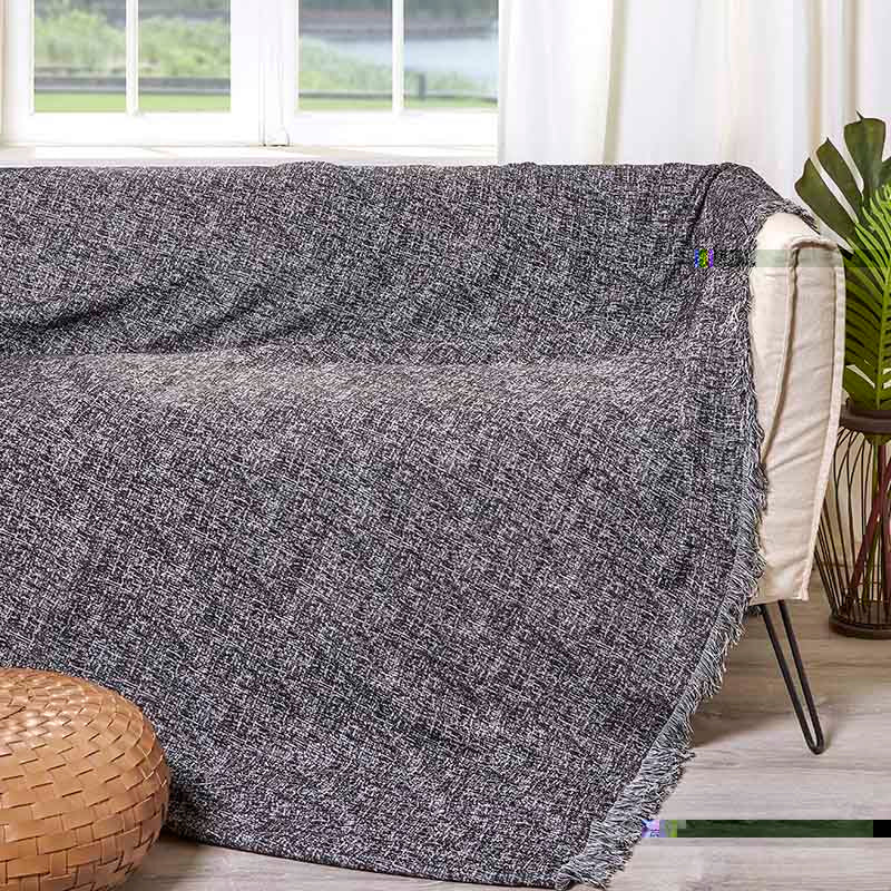 Ριχτάρι Charisma Cotton Solid / 180X300 / Anthracite
