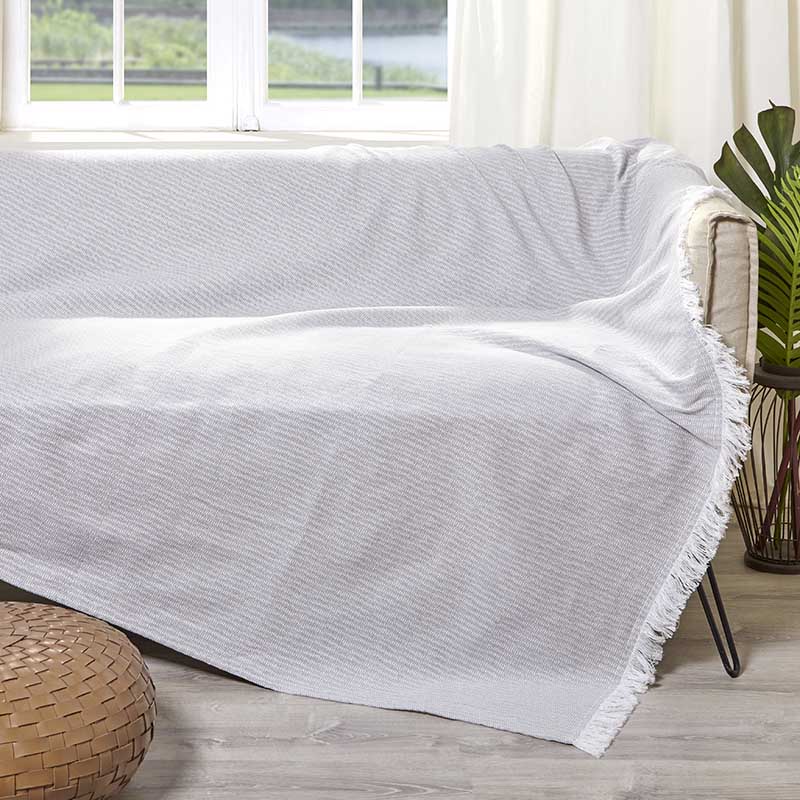 Ριχτάρι Charisma Cotton Stripe / 180X230 / White