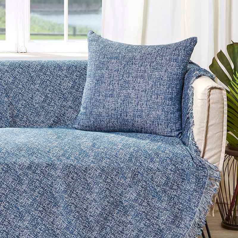 Διακοσμητική Μαξιλαροθήκη Charisma Cotton Solid / 57x57 / Blue