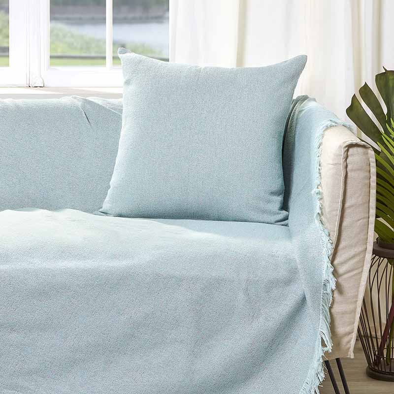 Διακοσμητική Μαξιλαροθήκη Charisma Cotton Solid / 57x57 / Aqua