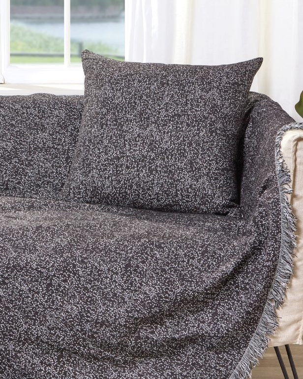 Διακοσμητική Μαξιλαροθήκη Charisma Cotton Dots Black 57X57