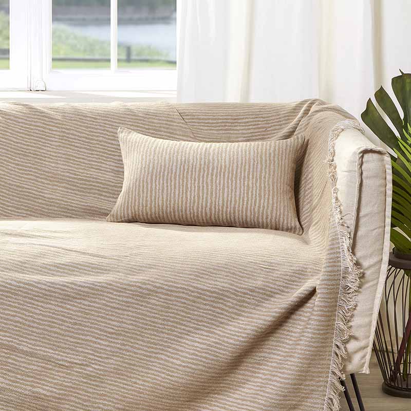 Διακοσμητική Μαξιλαροθήκη Charisma Cotton Stripe / 30x50 / Beige