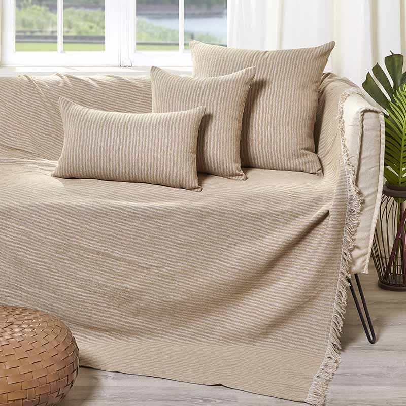 Διακοσμητική Μαξιλαροθήκη Charisma Cotton Stripe / 30x50 / Beige