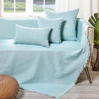 Διακοσμητική Μαξιλαροθήκη Charisma Cotton Stripe Aqua 30X50