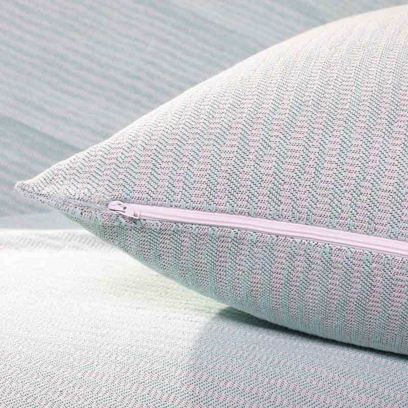 Διακοσμητική Μαξιλαροθήκη Charisma Cotton Stripe Aqua 30X50