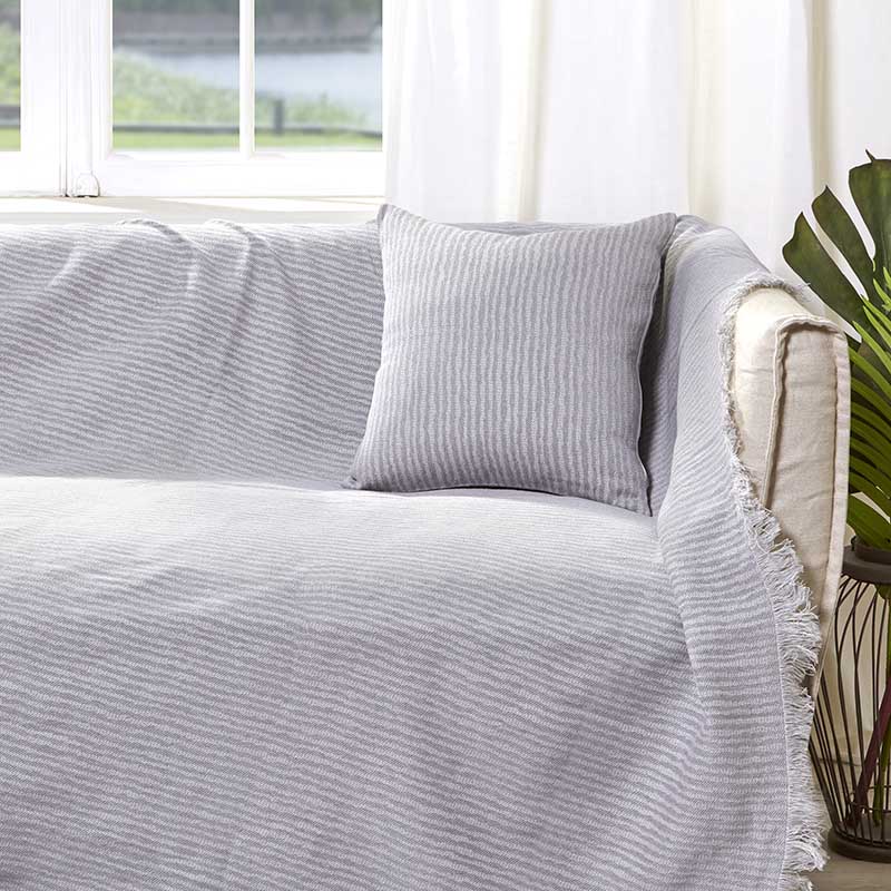 Διακοσμητική Μαξιλαροθήκη Charisma Cotton Stripe / 30x50 / Silver