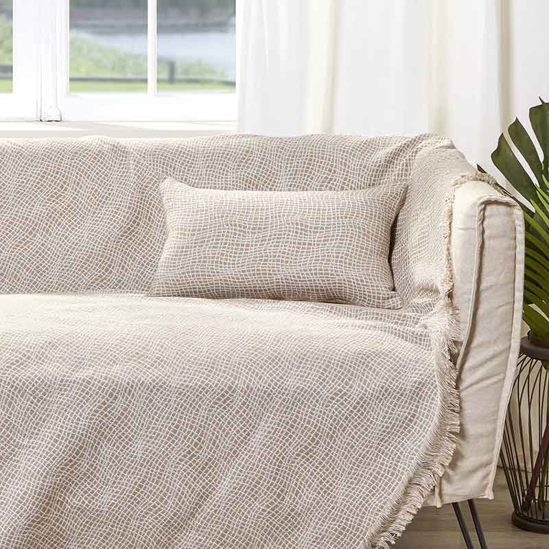 Διακοσμητική Μαξιλαροθήκη Charisma Cotton Net / 30x50 / Beige