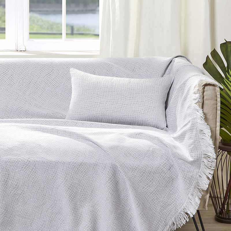 Διακοσμητική Μαξιλαροθήκη Charisma Cotton Net / 30x50 / White