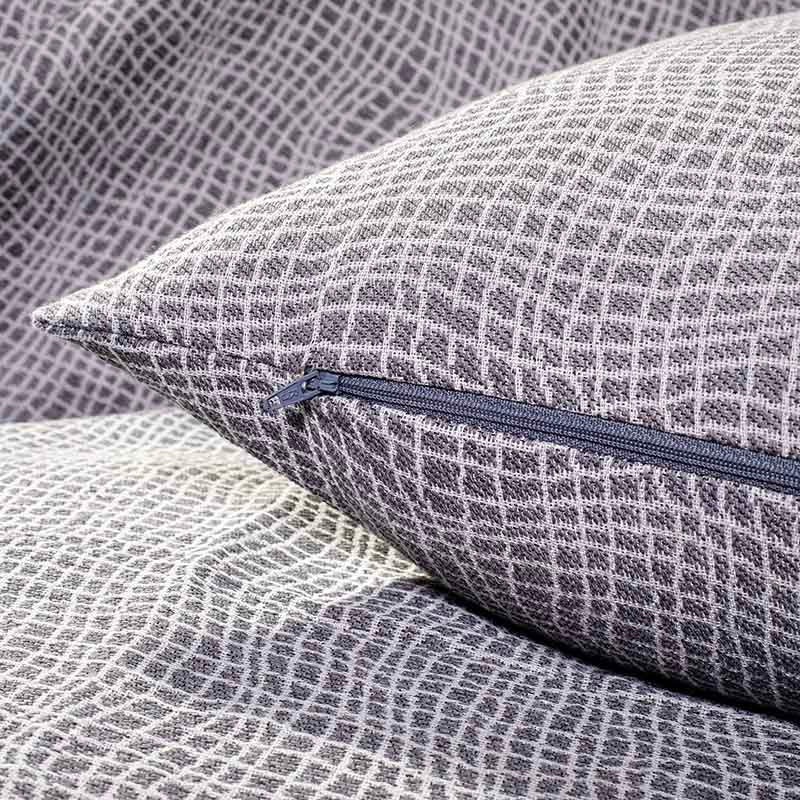 Διακοσμητική Μαξιλαροθήκη Charisma Cotton Net / 57x57 / Anthracite