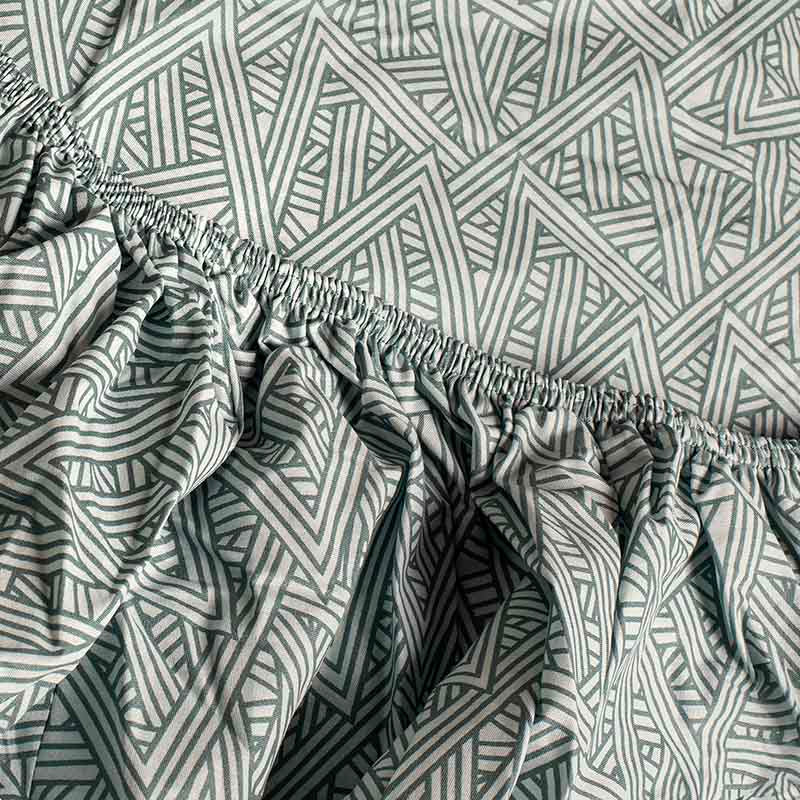 Σετ Σεντόνια με Λάστιχο Cannon Cotton Fresh Printed 160x200+33 / N.Atlantic