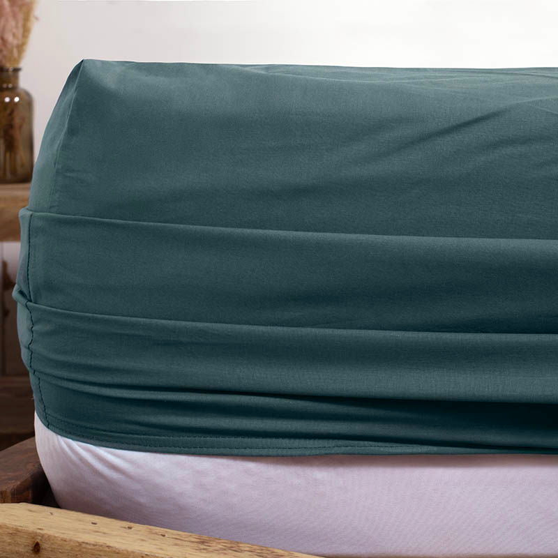 Σετ Σεντόνια με Λάστιχο Cannon Cotton Fresh Solid 100x200+33 / N.Atlantic
