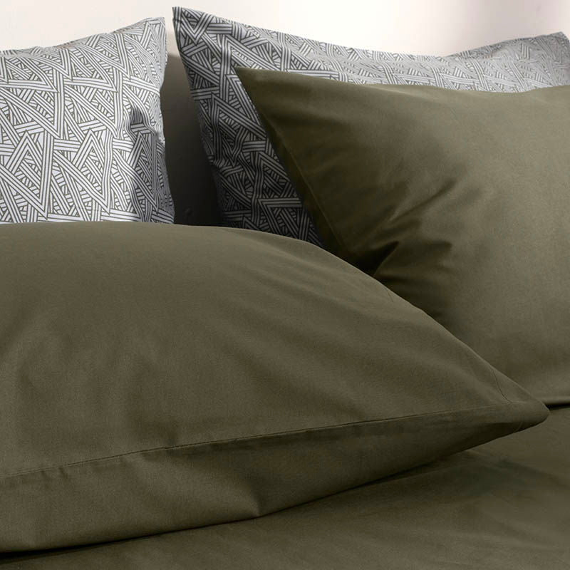 Σετ Σεντόνια με Λάστιχο Cannon Cotton Fresh Solid 160x200+33 / Beetle
