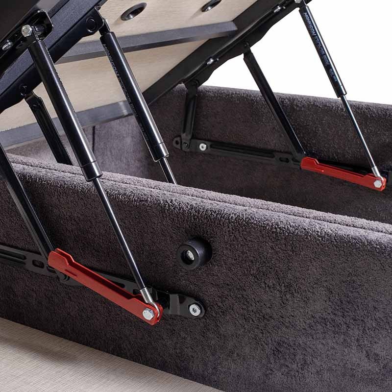 Κρεβάτι με Αποθηκευτικό Χώρο Waverly Bed Set Stripe 100x200 / Dark Grey