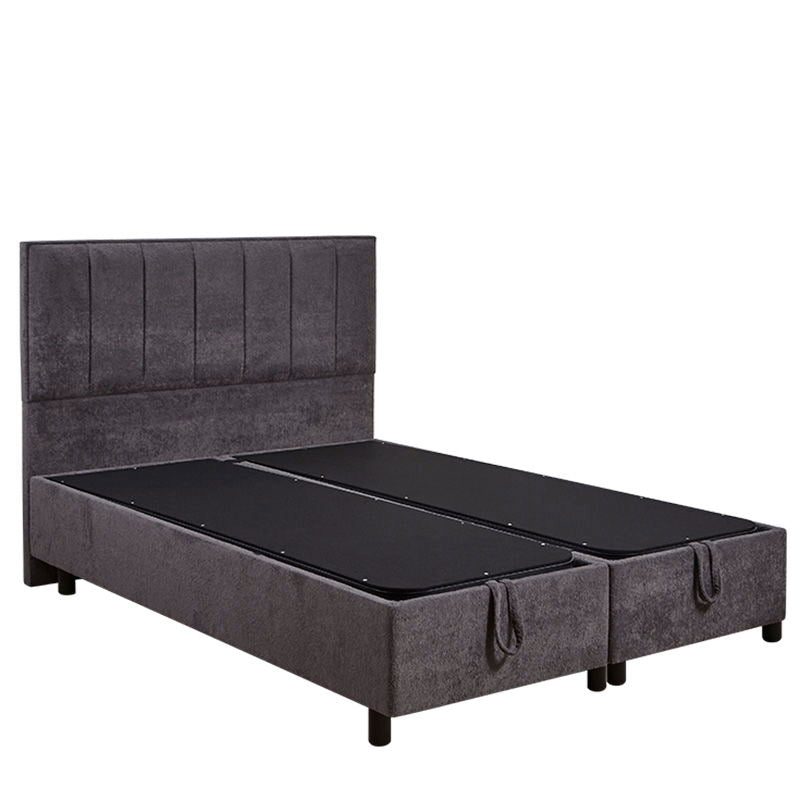 Κρεβάτι με Αποθηκευτικό Χώρο Waverly Bed Set Stripe 90x200 / Dark Grey