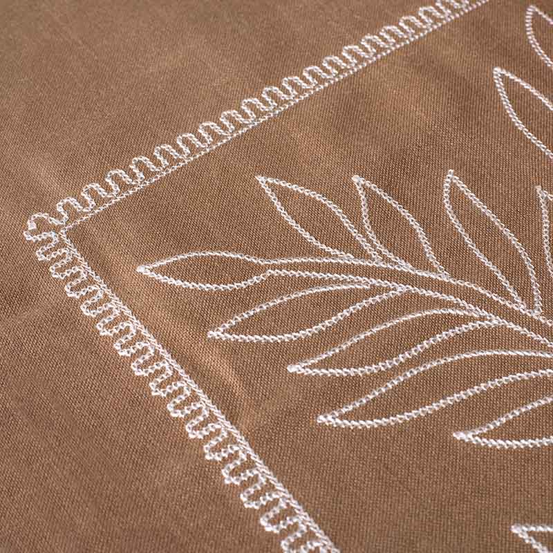 Τετράγωνο Τραπεζομάντηλο Αιγαίον Leaf 2102 140X140 / brown