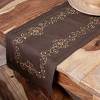 Τραβέρσα Αιγαίον Flower Swirl 9942 35X180 / brown