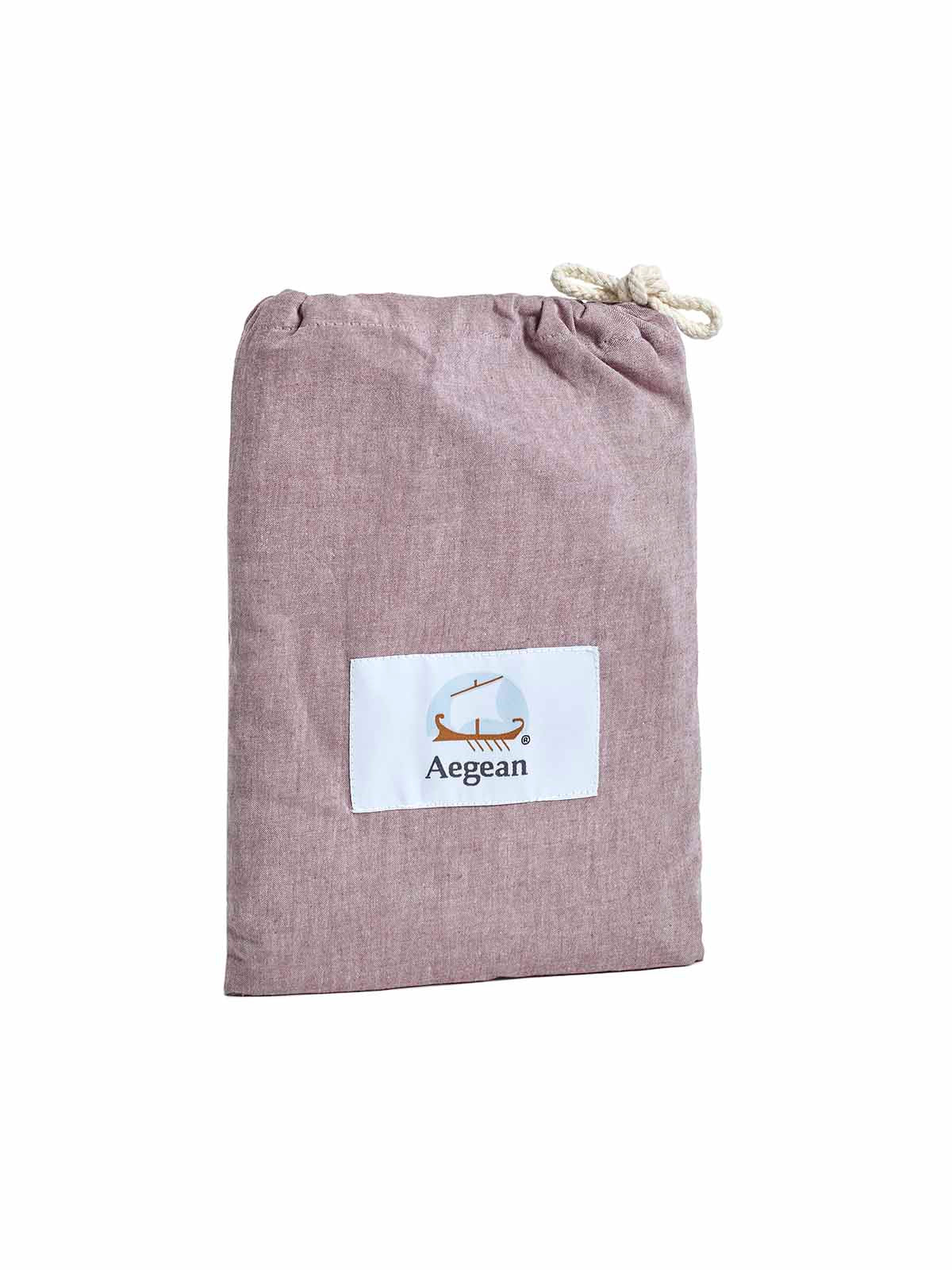 Σετ 2τμχ Μαξιλαροθήκη Αιγαίον Non Iron 51X76 Earthy Red