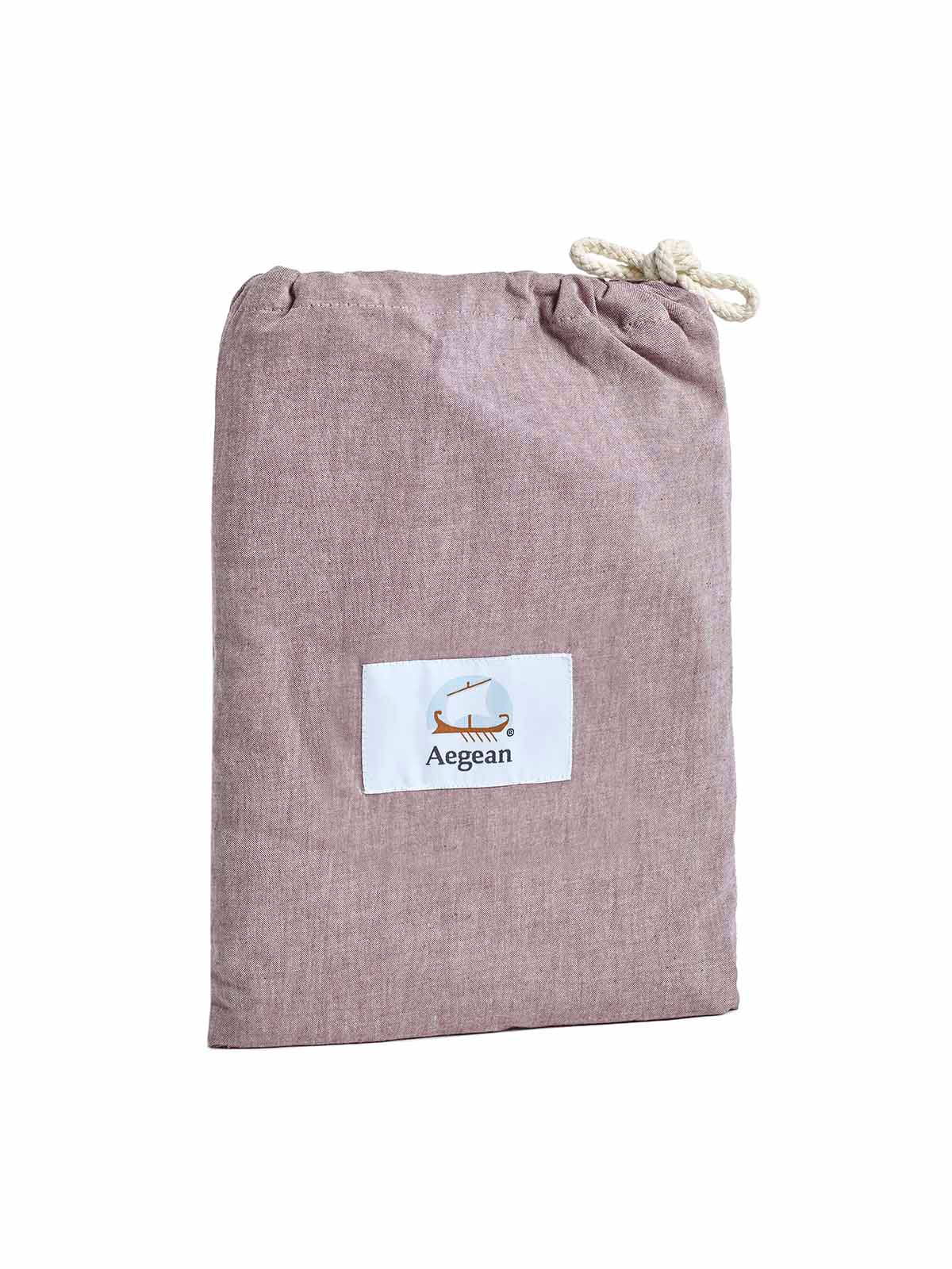Σεντόνι Αιγαίον Non Iron με λάστιχο 100X200+40 / Earthy Red