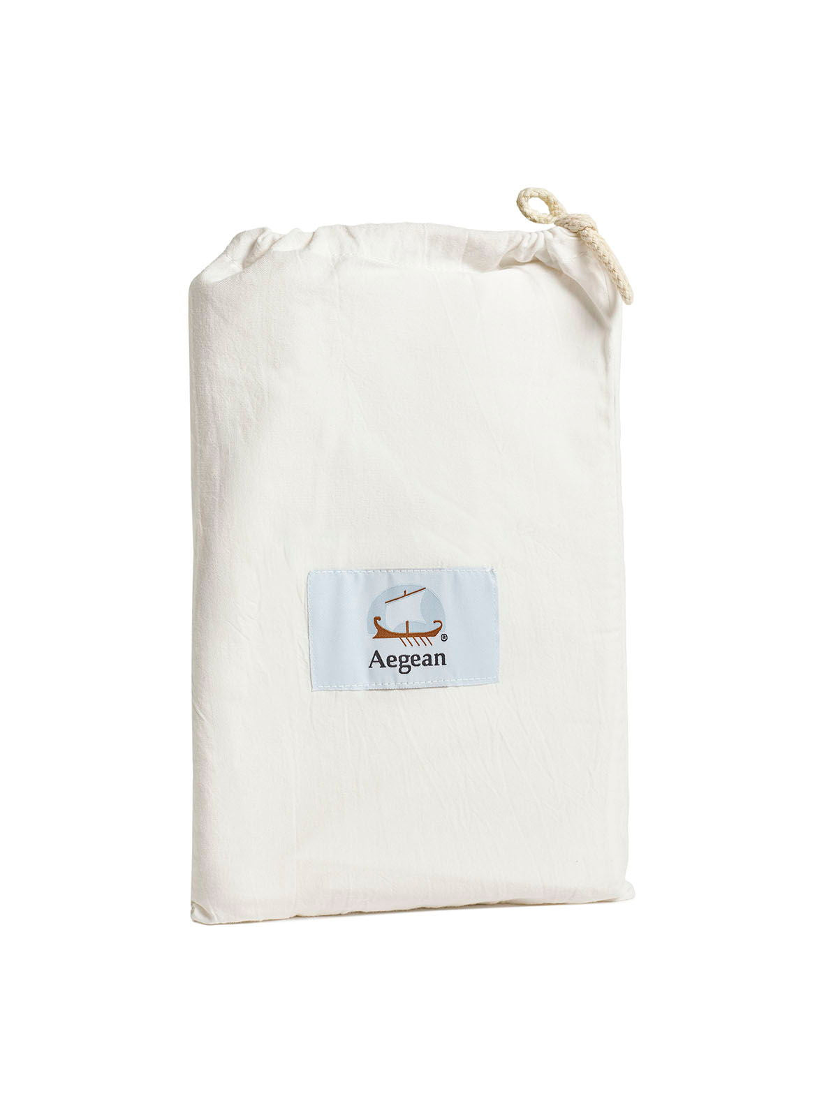 Σεντόνι Αιγαίον Non Iron με λάστιχο 160X200+40 / Pristine White
