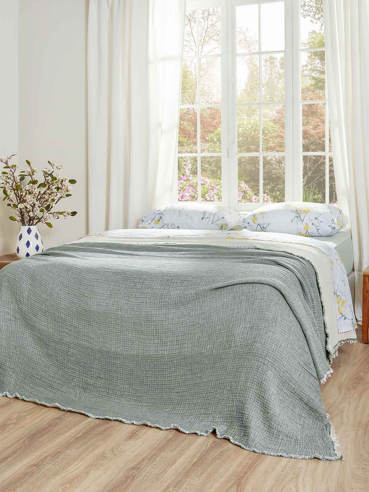 Κουβερλί Αιγαίον Super Soft Layered 170X240 / Teal