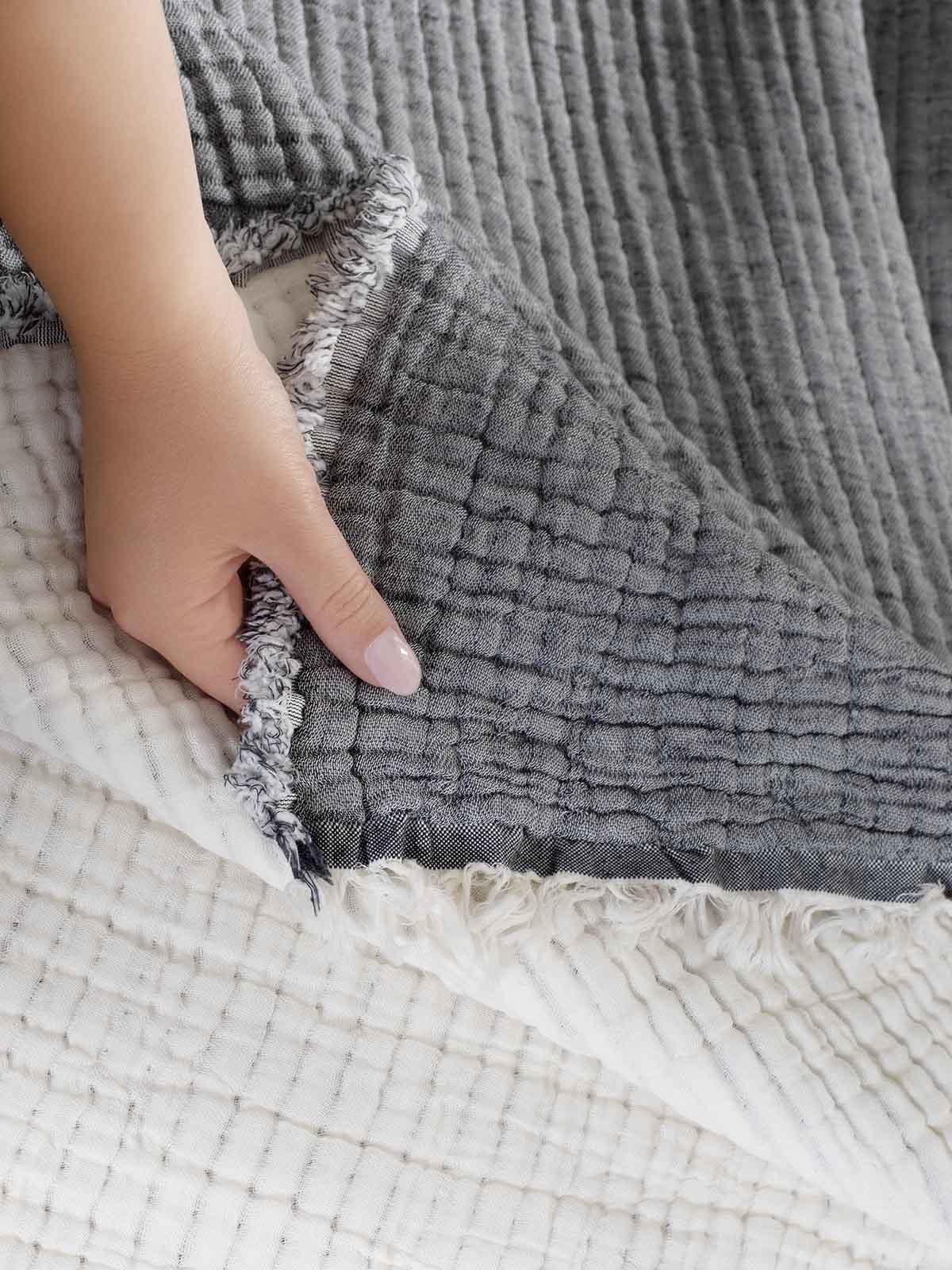 Κουβερλί Αιγαίον Super Soft Layered 170X240 / Black